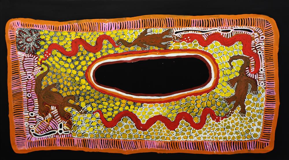 Pilkati, wilinyi & Tjurrpinyi at ikuntji. (Snake, hunting & swimming at Haasts Bluff.)